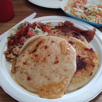 El Izote - Three of a kind Papusa. Chicken pork and bean. - Salvadoran Near Me - Sacramento, California El Izote - Three of a kind Papusa. Chicken pork and bean. - Salvadoran Near Me - Sacramento, California