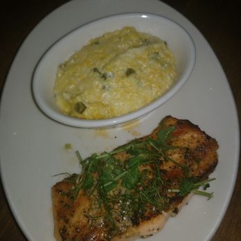Whiskey Cake - Salmon and cheese grits - New American Near Me - Plano, Texas