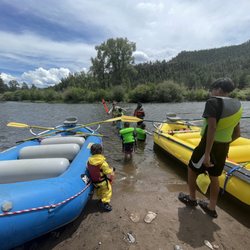 Rocky Mountain Ski and Raft - All PFDs were provided for the excursion. Our raft also included water guns that really took the experience to the next level for the kids.