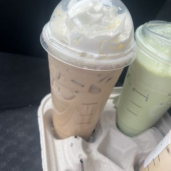 Starbucks - two cups of iced coffee in a styrofoam container - Coffee & Tea Near Me - Lynnwood, Washington Starbucks - two cups of iced coffee in a styrofoam container - Coffee & Tea Near Me - Lynnwood, Washington