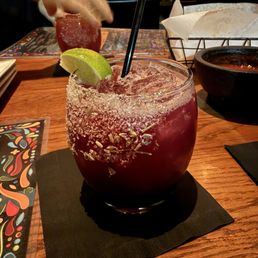 Blueberry lavender margarita