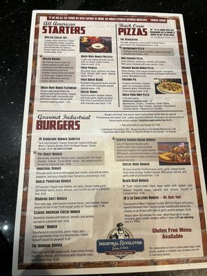 Menu photo 1 Industrial Revolution Eatery & Grille Valparaiso, IN Menu photo 1 Industrial Revolution Eatery & Grille Valparaiso, IN