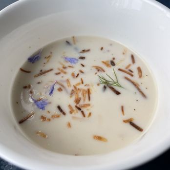 Raices - Beautiful oatmeal with almond milk and toasted coconut to start (Complimentary); so good! - International Near Me - Puerto Nuevo, BCN Raices - Beautiful oatmeal with almond milk and toasted coconut to start (Complimentary); so good! - International Near Me - Puerto Nuevo, BCN