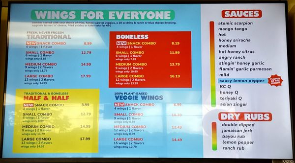 Menu photo 2 WingStand Olathe, KS