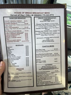 Menu photo 2 House of Bread Reno, NV Menu photo 2 House of Bread Reno, NV