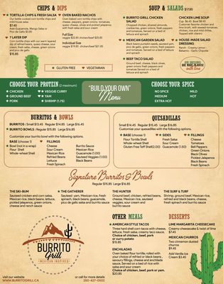 Menu photo 1 Burrito Grill Kimberley, BC