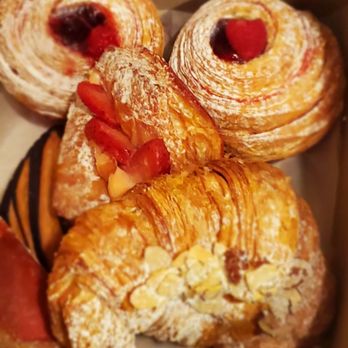 Scratch Bakery Cafe - Raspberry cruffins, almond croissant,  strawberry croissant,  chocolate croissant!! - Cafes Near Me - Laguna Hills, California
