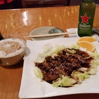 Okinawa - Teriyaki plate with rice and of course Heiny. - Japanese Near Me - Fort Walton Beach, Florida Okinawa - Teriyaki plate with rice and of course Heiny. - Japanese Near Me - Fort Walton Beach, Florida