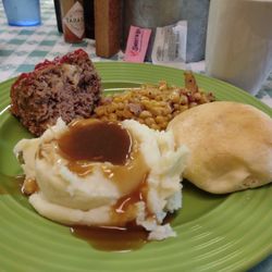 Three Forks Diner - Meatloaf Special