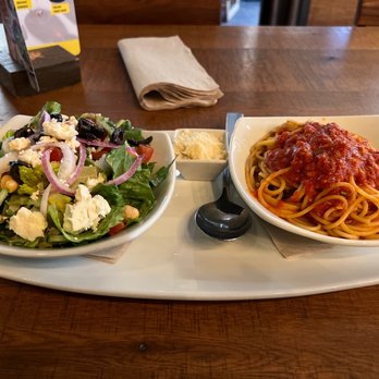 California Pizza Kitchen - Ordered a lunch special of spaghetti and marinara sauce with a side salad. Looks delicious. - Pizza Near Me - Annapolis, Maryland California Pizza Kitchen - Ordered a lunch special of spaghetti and marinara sauce with a side salad. Looks delicious. - Pizza Near Me - Annapolis, Maryland