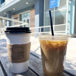Latte and iced coffee