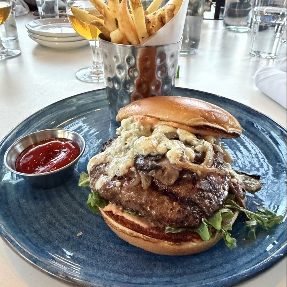 Eureka! Henderson - Black and Blue Mushroom burger with the Wagyu patty - American Near Me - Henderson, Nevada Eureka! Henderson - Black and Blue Mushroom burger with the Wagyu patty - American Near Me - Henderson, Nevada