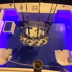 Pimped out cockpit lights ready to go fishing