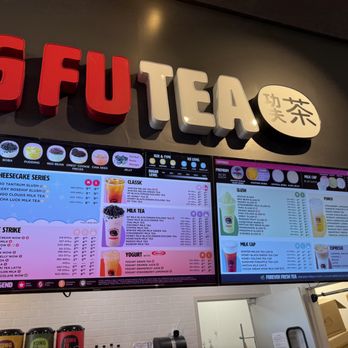 Kung Fu Tea - Menu board, circa Sep 2026. - Bubble Tea Near Me - Schaumburg, Illinois Kung Fu Tea - Menu board, circa Sep 2026. - Bubble Tea Near Me - Schaumburg, Illinois