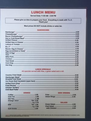 Menu photo 4 Mac & Jerry's Diner Robertsdale, AL