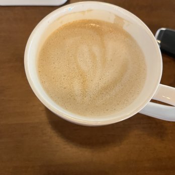 Moma’s Cafe - Oat milk latte with lavender syrup. - Cafes Near Me - Orlando, Florida