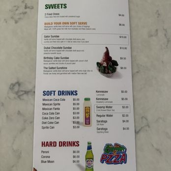 Pzza& - Menu - Pizza Near Me - Boca Raton, Florida