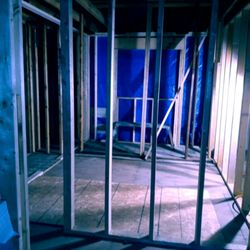 Clearview Excavating and Construction - After the demo and clean up re framing of the entire house and it is up to code as we work with the building inspector .