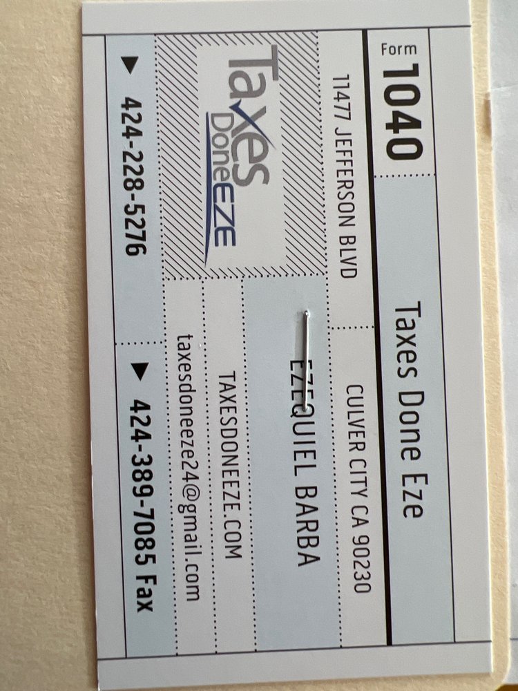 Taxes Done Eze logo