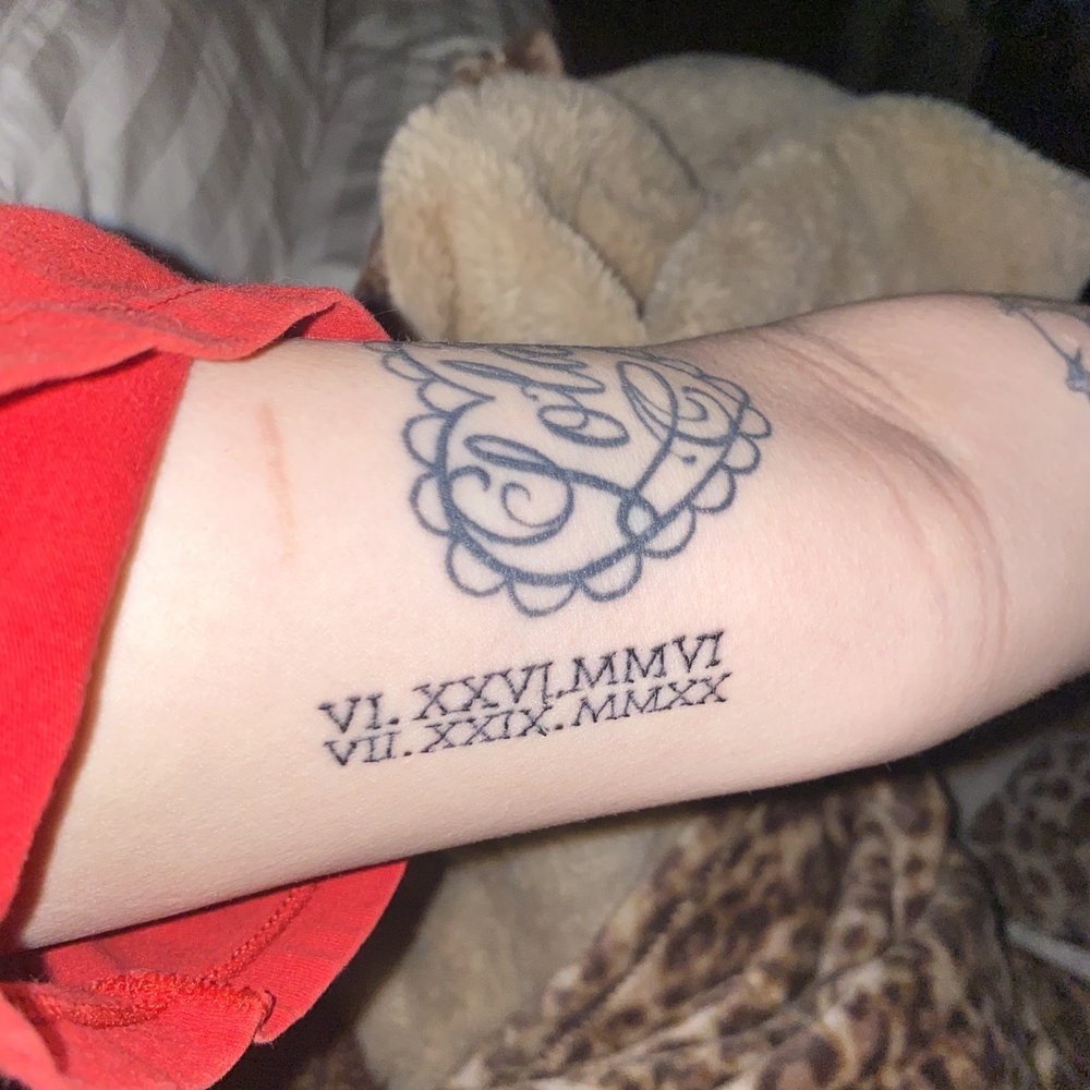 Fresh Image Tattoo Studios - my baby girls (my doggie) birth and death date. - Tattoo Near Me - Rowlett, Texas