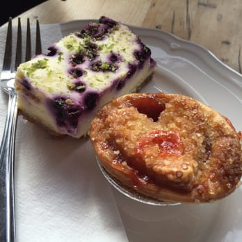 Rustique - Blueberry cheesecake & strawberry rhubarb. - Desserts Near Me - Montreal, Quebec Rustique - Blueberry cheesecake & strawberry rhubarb. - Desserts Near Me - Montreal, Quebec