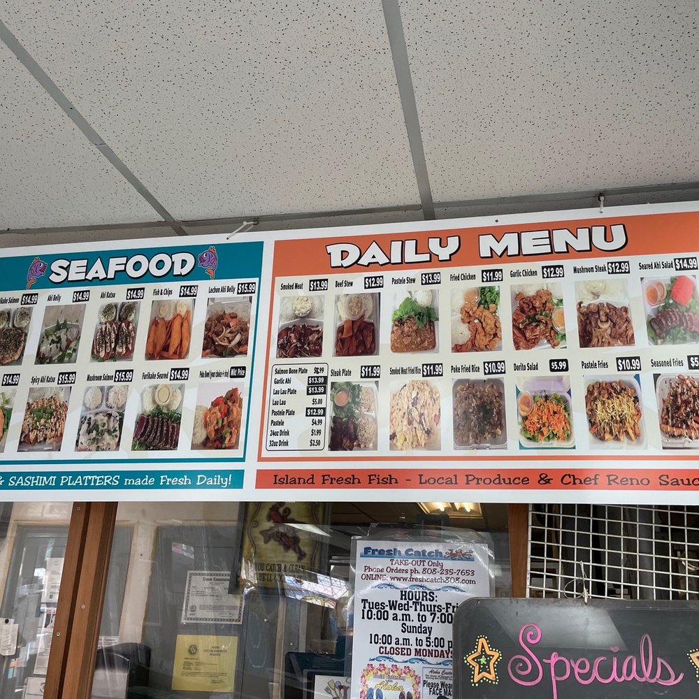 Fresh Catch - Menu - Hawaiian Near Me - Honolulu, Hawaii Fresh Catch - Menu - Hawaiian Near Me - Honolulu, Hawaii