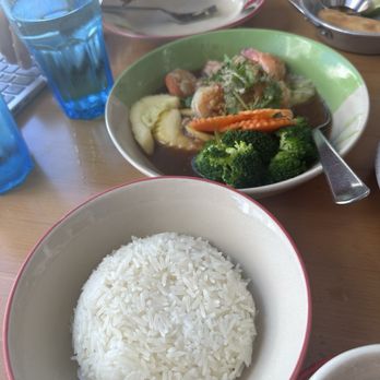 Larb Thai-Isan - Garlic shrimp comes with a side of white rice - Laotian Near Me - Fort Lauderdale, Florida Larb Thai-Isan - Garlic shrimp comes with a side of white rice - Laotian Near Me - Fort Lauderdale, Florida