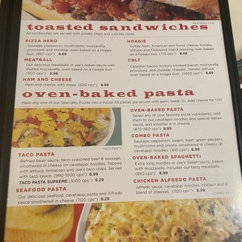 Happy Joe's - Menu: toasted sandwiches, oven baked pasta - Pizza Near Me - Galena, Illinois Happy Joe's - Menu: toasted sandwiches, oven baked pasta - Pizza Near Me - Galena, Illinois