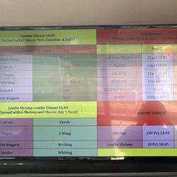 Fish Express - Most recent menu and prices!
