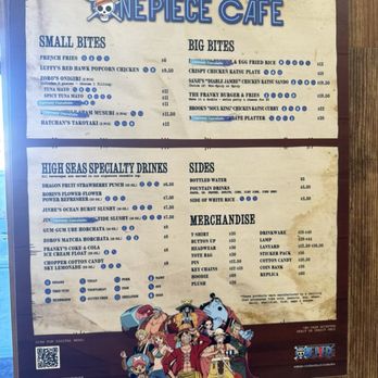 One Piece Cafe - menu - Themed Cafes Near Me - Los Angeles, California One Piece Cafe - menu - Themed Cafes Near Me - Los Angeles, California