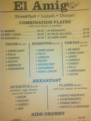 Menu photo 5 El Amigo Fort Worth, TX