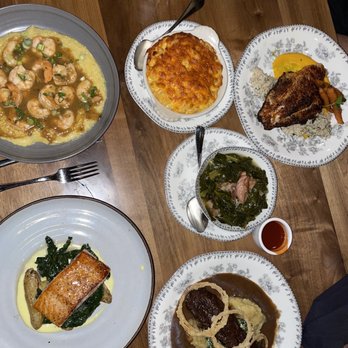 Virtue Restaurant - Shrimp Large Rations, Beef Short Ribs, Salmon Large Rations, Collards & Smoked Turkey, Mac & Cheese & Catfish Large Rations - Southern Near Me - Chicago, Illinois Virtue Restaurant - Shrimp Large Rations, Beef Short Ribs, Salmon Large Rations, Collards & Smoked Turkey, Mac & Cheese & Catfish Large Rations - Southern Near Me - Chicago, Illinois