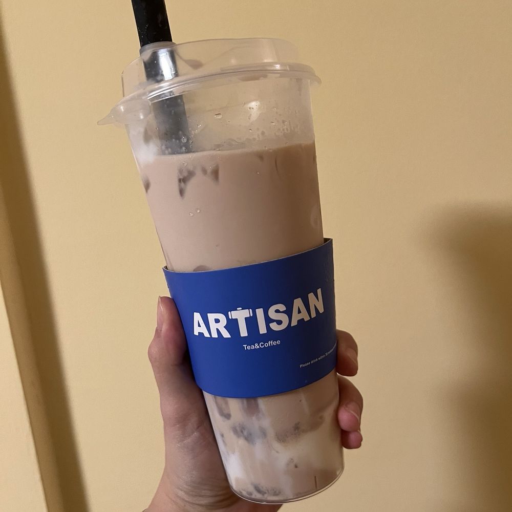 Taro mochi milk tea Taro mochi milk tea