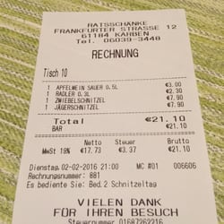 Ratsschänke - Faire Preise (Schnitzeltag)