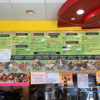 Taqueria La Mordida - 4/14/2021. Menu Board. Prices aren't updated. - Mexican Near Me - Half Moon Bay, California Taqueria La Mordida - 4/14/2021. Menu Board. Prices aren't updated. - Mexican Near Me - Half Moon Bay, California