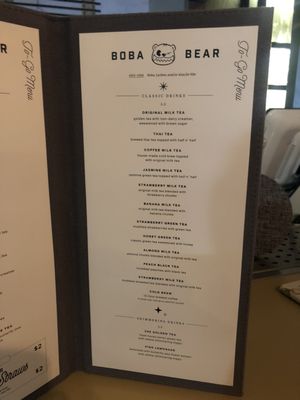 Menu photo 8 Boba Bear Rowland Heights, CA