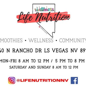 Life Nutrición - Our hours during the week - Coffee & Tea Near Me - Las Vegas, Nevada Life Nutrición - Our hours during the week - Coffee & Tea Near Me - Las Vegas, Nevada