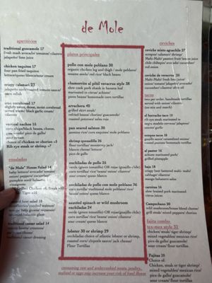 Menu photo 1 De Mole  Brooklyn, NY