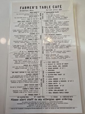 Menu photo 3 The Farmer's Table Cafe Fayetteville, AR Menu photo 3 The Farmer's Table Cafe Fayetteville, AR