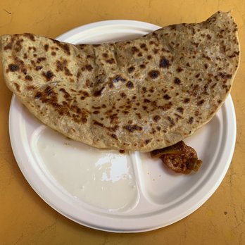 Delhiwala Chaat Restaurant - Pyaz Aloo paratha - Indian Near Me - Sunnyvale, California