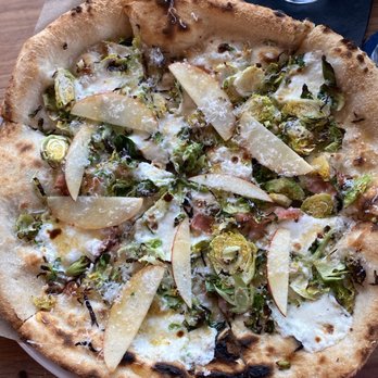 Indaco - Brussels apple and pancetta pizza - Italian Near Me - Charlotte, North Carolina