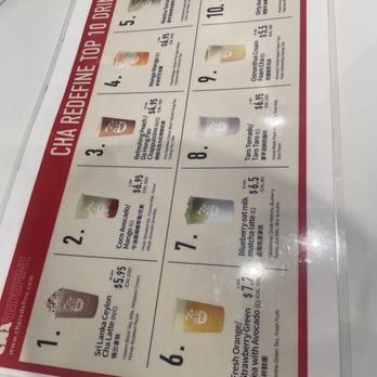 Cha Redefine - Menu as of December 2023 - Coffee & Tea Near Me - Arcadia, California