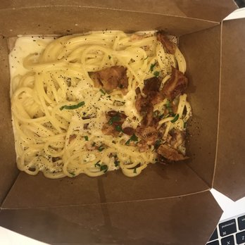 Cotenna - To go spaghetti carbonara. Too small of a portion! - Italian Near Me - New York, New York