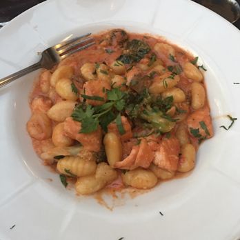 Marcello's - Gnocchi with vodka sauce, broccoli, and salmon - Italian Near Me - Bordentown, New Jersey