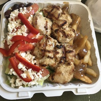 Kathy's Grill - Chicken souvlaki dinner - Burgers Near Me - Scarborough, Ontario
