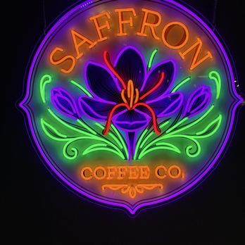 Saffron Coffee - custom made neon sign - Coffee & Tea Near Me - Memphis, Tennessee Saffron Coffee - custom made neon sign - Coffee & Tea Near Me - Memphis, Tennessee