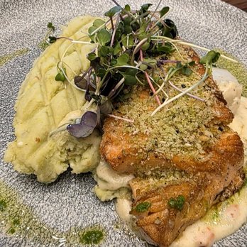 Emrld - Herb and sesame salmon - Cocktail Bars Near Me - Edmonton, Alberta Emrld - Herb and sesame salmon - Cocktail Bars Near Me - Edmonton, Alberta
