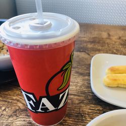 Fazoli's - Drink salad and only breadsticks