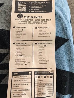 Menu photo 7 Go Fish Poke Bar San Jose, CA