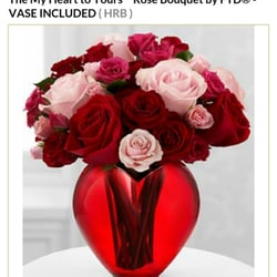 Your House Of Flowers - FTD photo of arrangement purchased.